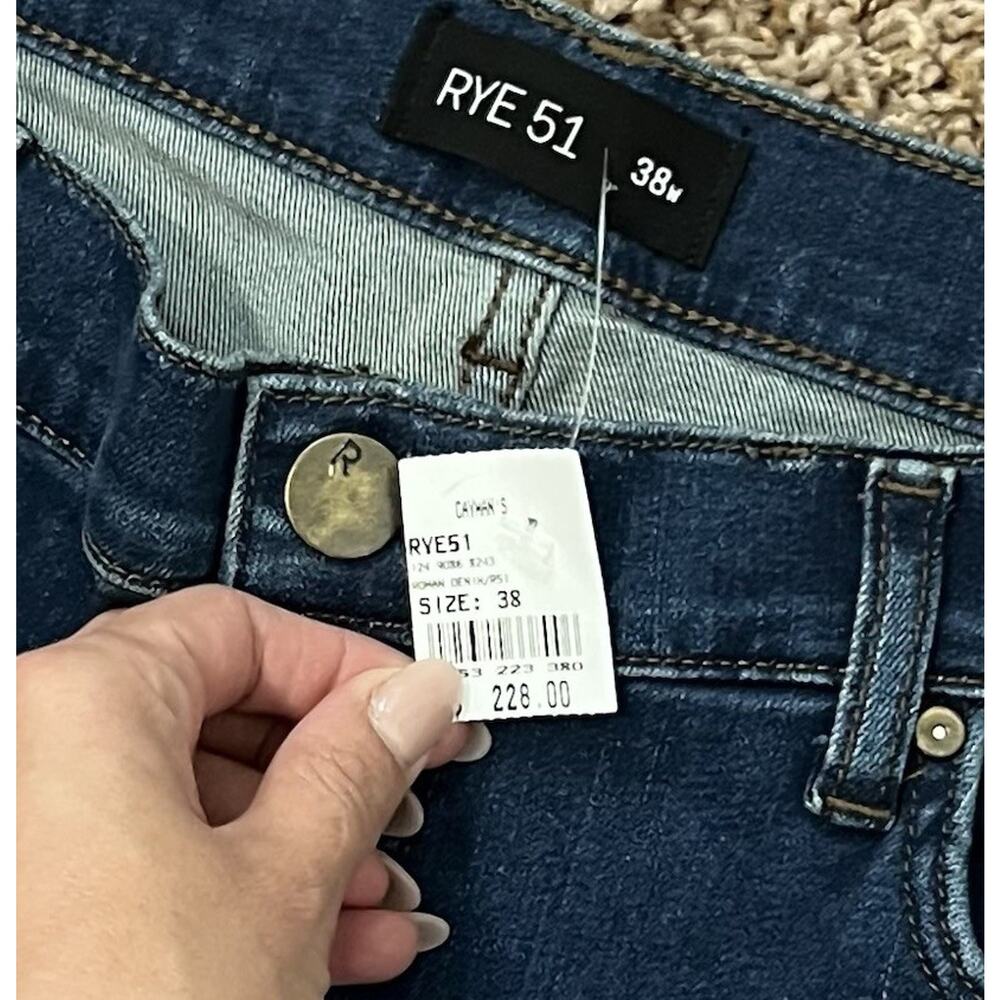 RYE 51 R51 Menβs Four Way Stretch Denim Jeans 38W Straight Fit Performance NWT - Picture 9 of 9